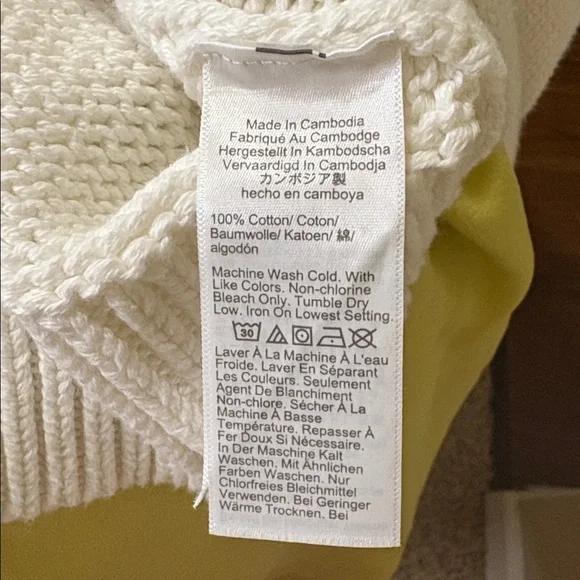 J.Crew White Knit Sweater Size Small - Picture 5 of 5